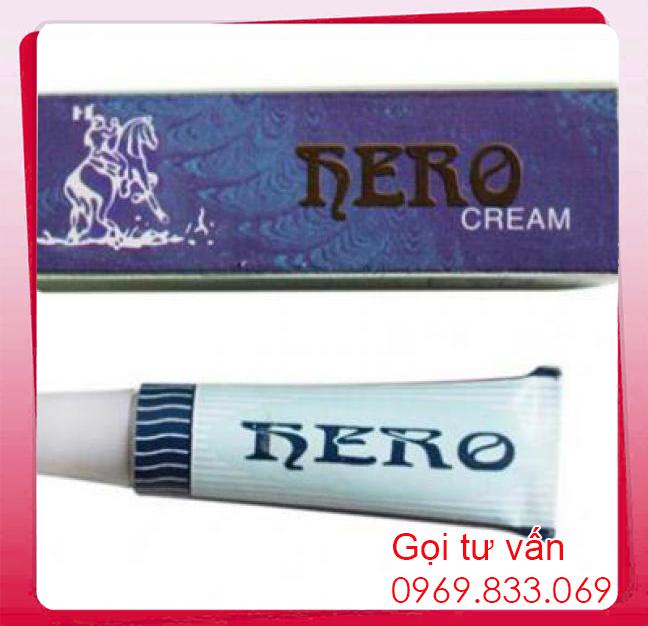 Shop bán 6 tuýp gel HERO CREAM chống xuất tinh sớm cho phái mạnh  giá sỉ 