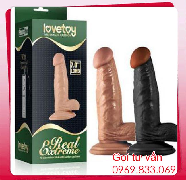 Bỏ sỉ Dương vật giả có đế hít tường Lovetoy Real Extreme 7.0 inch  nhập khẩu 