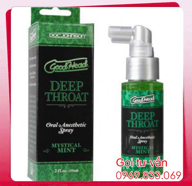 Mua Nước xịt DEEP THROAT chống nôn ọe, khử hôi khi quan hệ bằng miệng  có tốt không? 