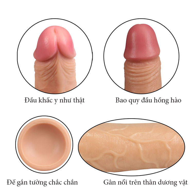 Dương vật silicon 2 thớ siêu mềm