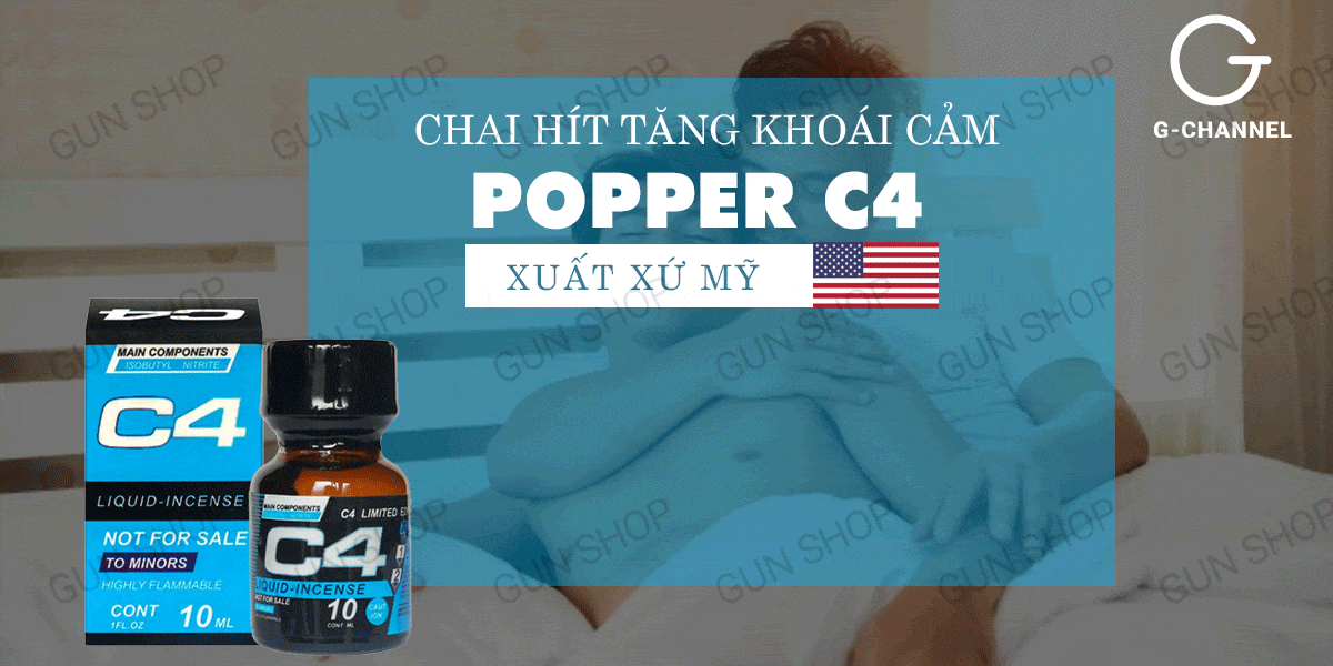 Chai hít tăng khoái cảm Popper C4