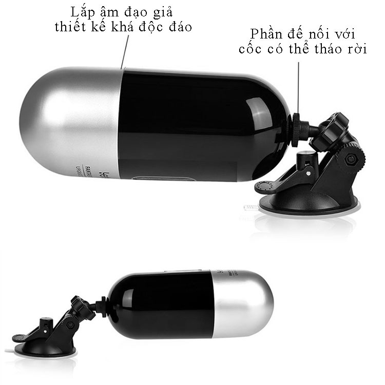 mô tả Cốc thủ dâm gắn tường cao cấp Leten