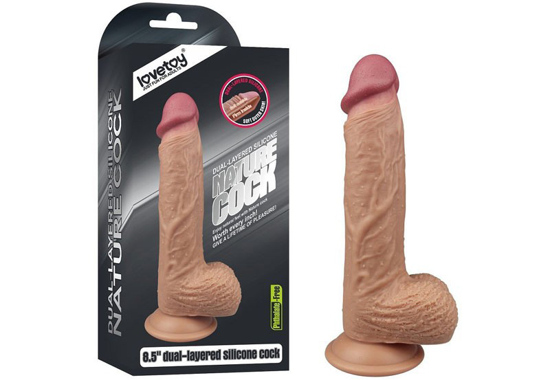 Dương vật giả có đế hít tường 8,5 inch
