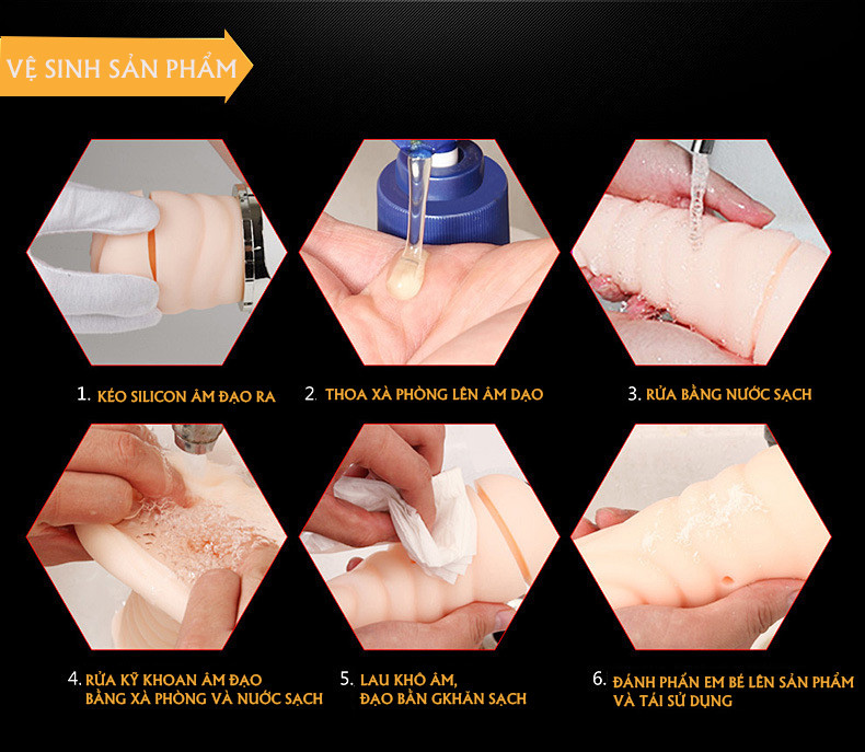 cách vệ sinh Âm đạo giả LuDaGe