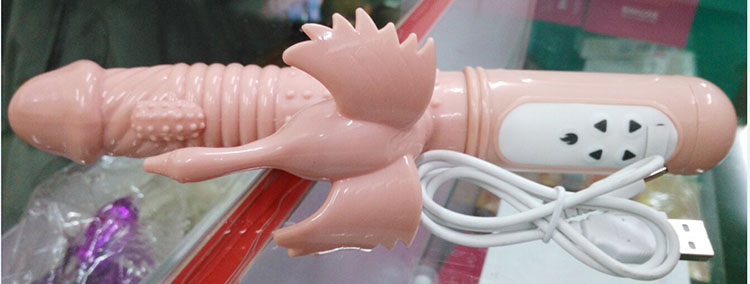 Dương vật đa năng rung xoay thụt có điều chỉnh nhiệt độ LIBO