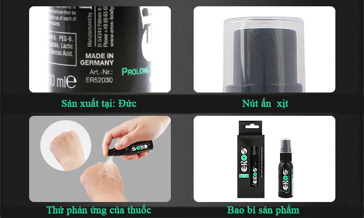 Thuốc xịt trị chống xuất tinh sớm EROS cao cấp