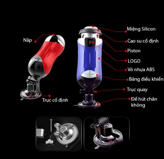 Máy thủ dâm tự động cao cấp Piston Melrose Cup