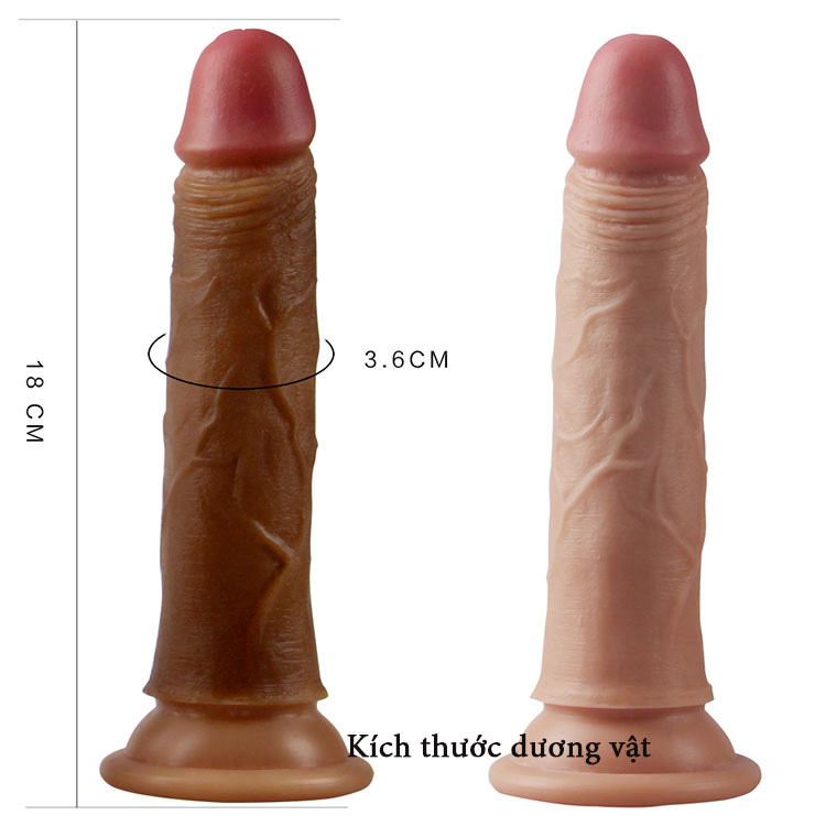 Dương vật silicon 2 thớ siêu mềm