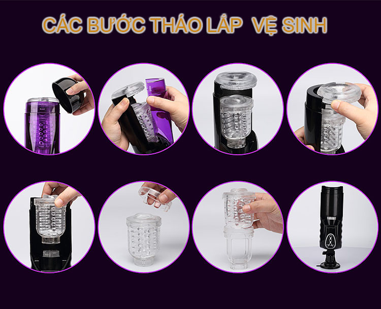 tháo lắp Máy thủ dâm tự động Telescopic Sweetheart II