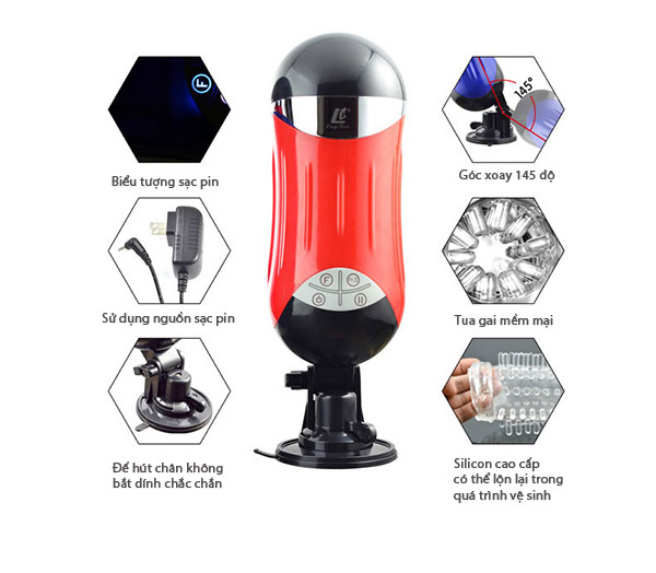 Máy thủ dâm tự động cao cấp Piston Melrose Cup