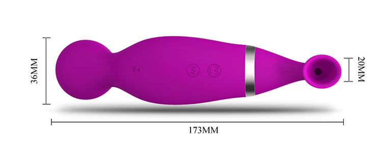 kích thước Máy rung bú hút âm đạo Romance 3 đầu 