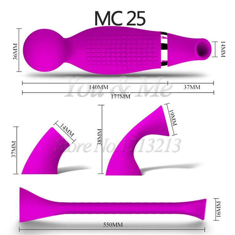 Máy rung bú hút âm đạo Romance 3 đầu