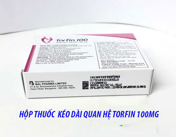 Thuốc Torfin 100mg kéo dài quan hệ Ấn Độ