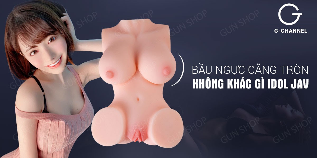 Búp bê  bán thân silicon cao cấp rung rên
