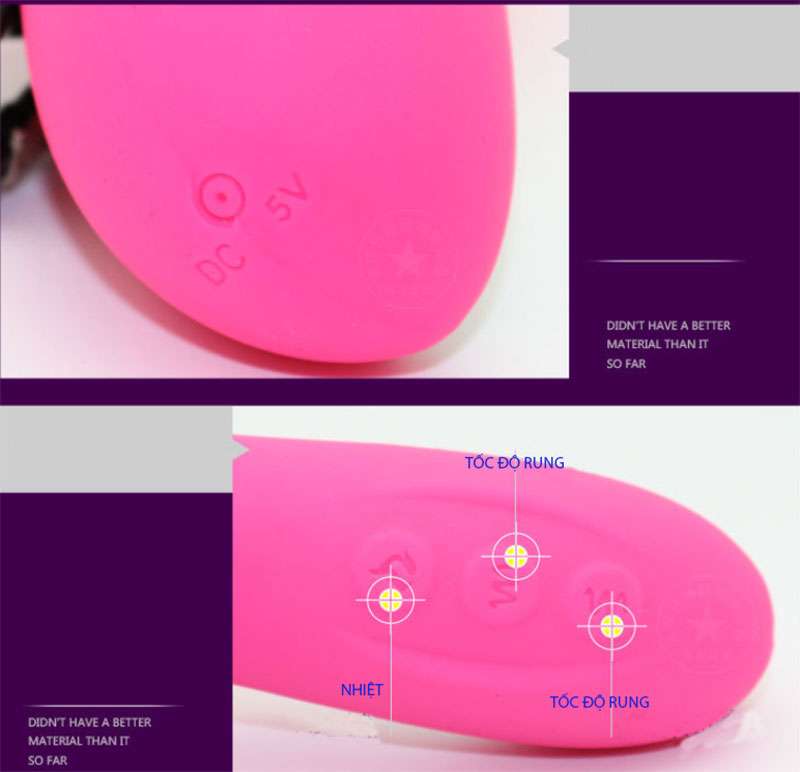Chim giả Ella Vibrating Rod rung thụt sưởi ấm