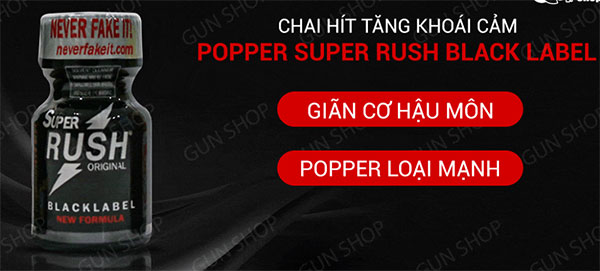 Chai hít tăng khoái cảm Popper Super Rush Black Label