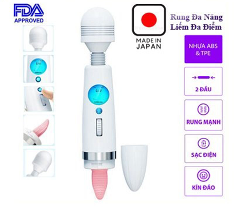 Chày Rung 2 Đầu Lưỡi Liếm Galaku Nhật Bản