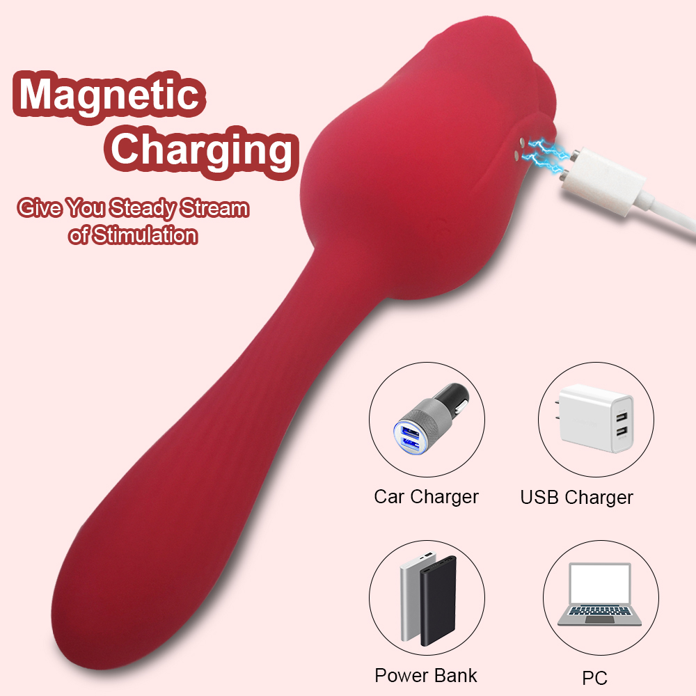 Chày rung hoa hồng hút âm vật