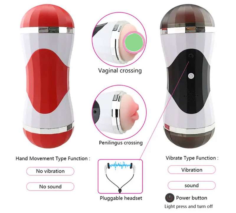 Cốc thủ dâm 2 đầu tự động Double Head