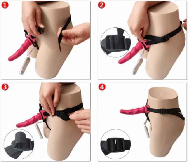 Dương vật giả có dây đeo rỗng ruột