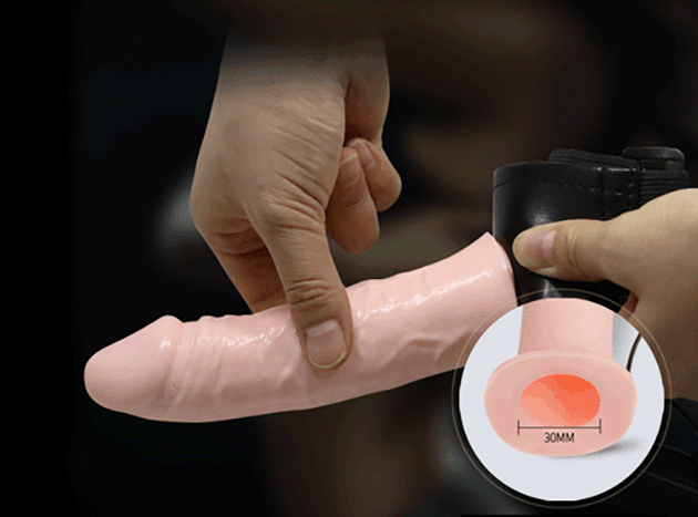 Dương vật giả có dây đeo rỗng ruột