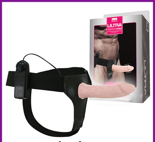 Dương vật giả có dây đeo rỗng ruột