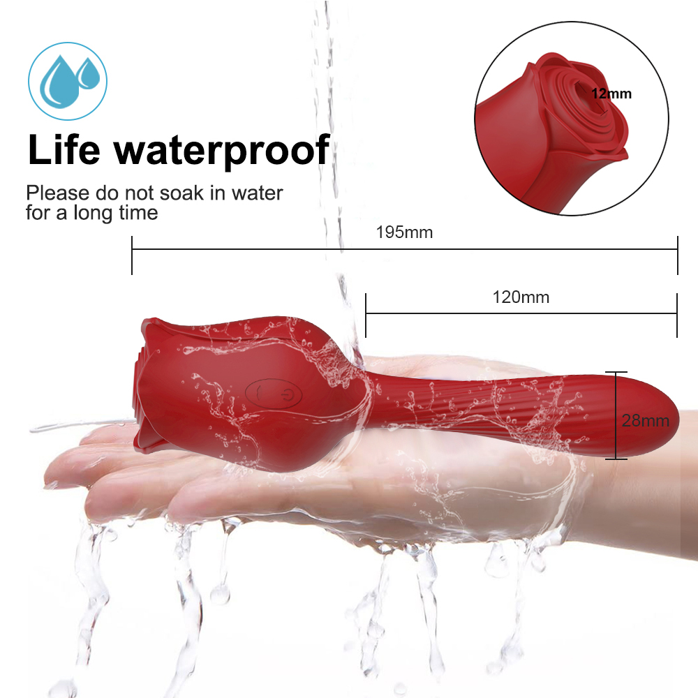 Chày rung hoa hồng hút âm vật