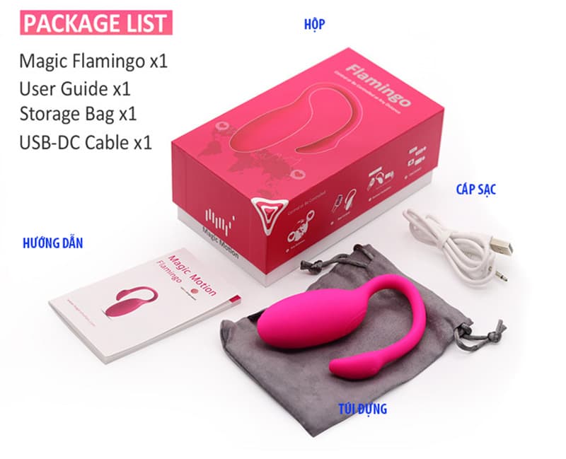 Trứng móc cua Magic Motion Flamingo kết nối phone