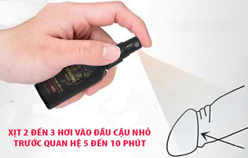 Chai thuốc xịt chống xuất tinh sớm STRONG MEN chính hãng