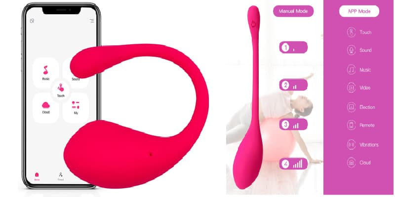 Dụng cụ trứng rung Lovense Lush 3 điều khiển xa bằng điện thoại