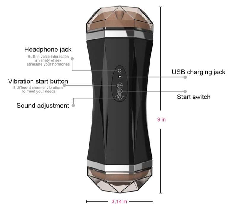 Âm đạo cầm tay 2 đầu cực phê