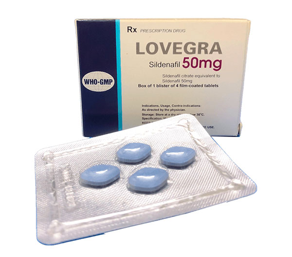 Thuốc viên chữa yếu sinh lý nam giới Lovegra 50mg