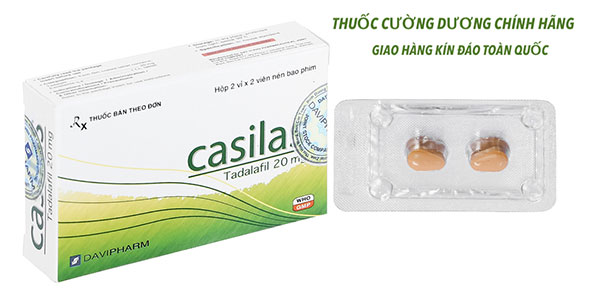 Thuốc Casilas 20mg trị rối loạn cương dương kéo dài thời gian quan hệ
