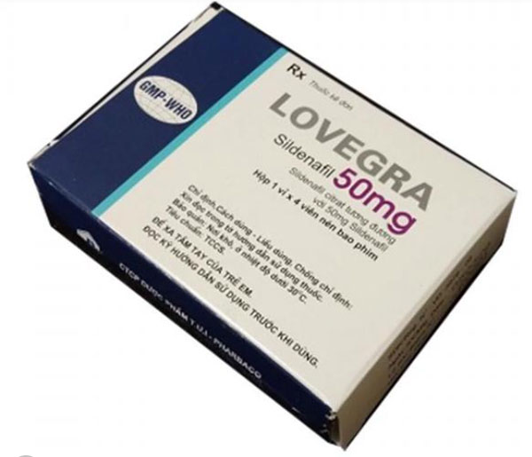 Thuốc viên chữa yếu sinh lý nam giới Lovegra 50mg