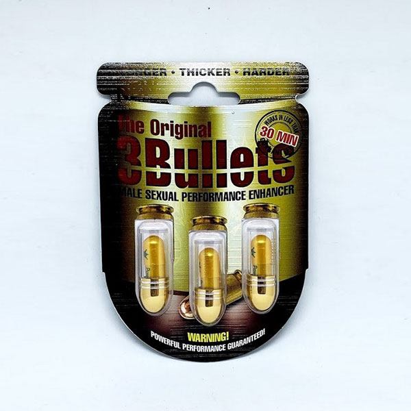 Thuốc cường dương The Original 3 Bullets sung và lâu hơn