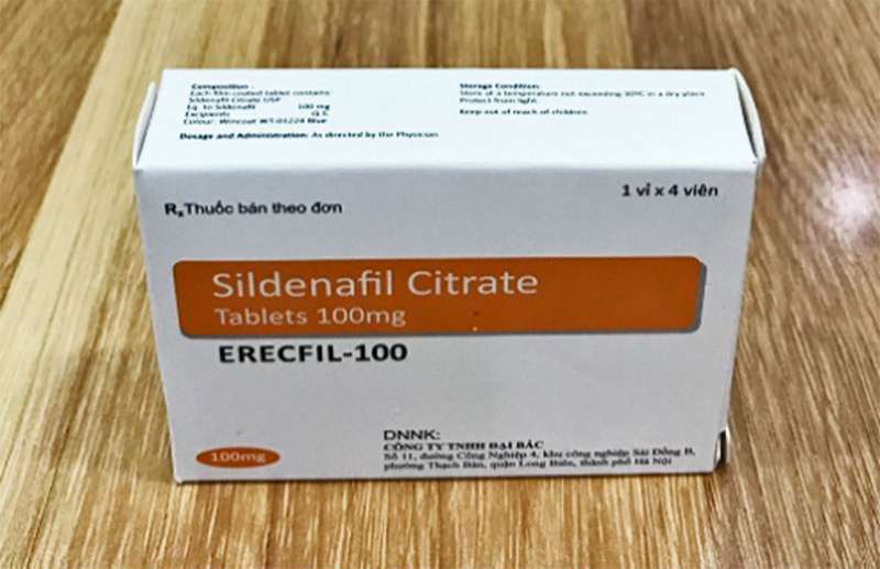 Thuốc Erecfil 100mg chữa dứt điểm rối loạn cương dương