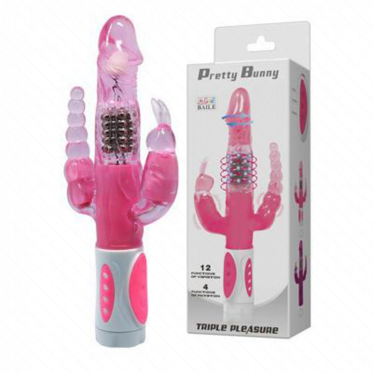 Review Dương vật giả đa năng Pretty bunny 3 nhánh  mới nhất 