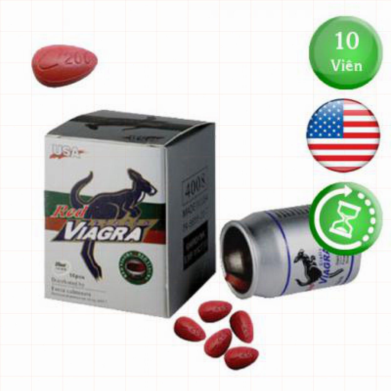  Giá sỉ Thuốc cường dương Mỹ Red Viagra  mới nhất 