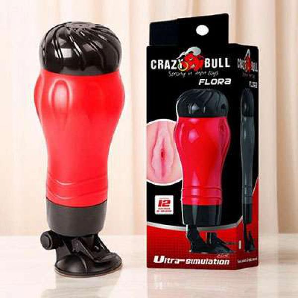 Âm đạo giả Crazy Bull có đế - 12 chế độ rung xoay 140 độ