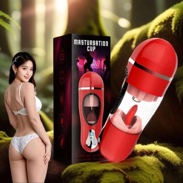 Cốc Thủ Dâm Nhiệt Rung Liếm  Masturbation Cup – Sướng Đã Đời